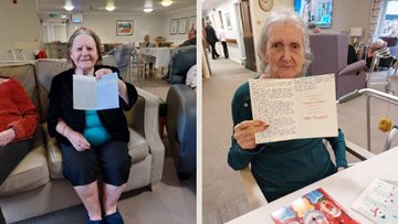 Dove Court Residents receive Christmas cards and letters from Spain